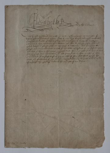 Queen Elizabeth I letter - The Herbert Art Gallery &amp; Museum